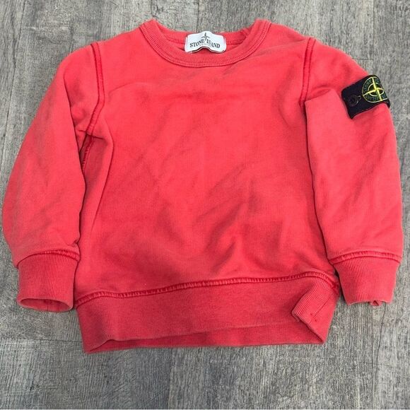 Stone Island Kids Red Sweatshirt - Picture 1 of 6